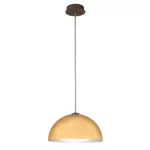 Kolarz cult - Designer Dome Pendant Light Gold - Leaf Copper Finish, 1x E27