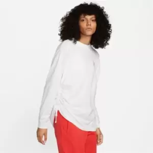 Nike Graphic Long Sleeve Top Womens - White