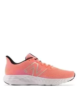 New Balance 411 Running Trainer, Pink, Size 4, Women