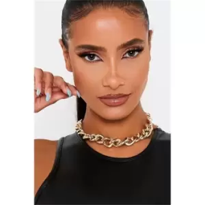 I Saw It First Gold Oversized Chunky Chain Necklace - Metallics