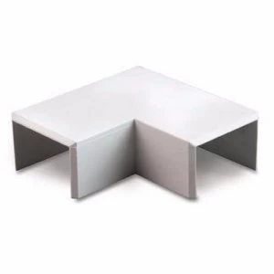 Zexum 38mm x 25mm Mini Trunking Accessories - Flat Angle