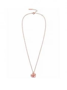 Olivia Burton You Have My Heart Necklace Pink & Rose Gold