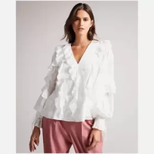 Ted Baker Janeio Chiffon Blouse - UK 10