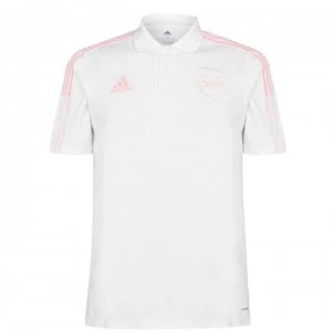 adidas Arsenal Polo Shirt Mens - White