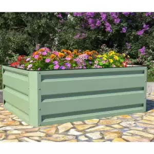 Garden Gear Metal Raised Garden Bed 80x60cm - Light Green