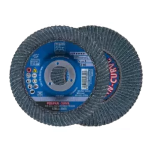 Pferd Polifan Curve Flap Disc PFR 125X22.23mm Width L Z40 SGP Steelox for Steel