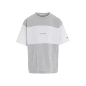 Calvin Klein Jeans Color Block T-Shirt - Grey