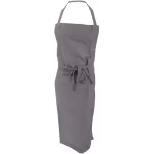 Jassz Bistro Bib Apron / Hospitality & Catering (One Size) (Grey) - Grey