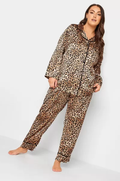 Printed Satin Pyjama Set