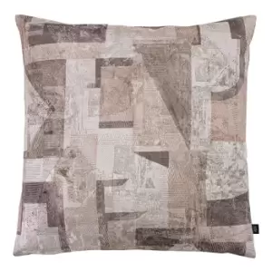 Ashley Wilde Neutra Jacquard Cushion Cover (50cm x 50cm) (Quartz Grey/Dusty Pink)