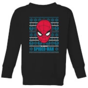 Marvel Spider-Man Kids Christmas Sweatshirt - Black - 5-6 Years