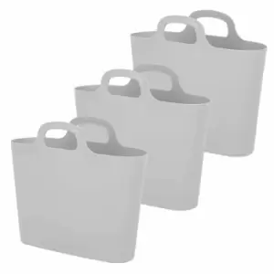 Wham 12.5 Litre Flexi-Bag Pack of 3, Grey