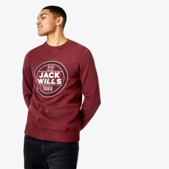 Jack Wills Frenchurch Graphic Sweatshirt - Damson