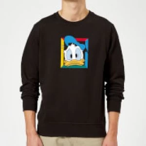 Disney Donald Face Sweatshirt - Black - 5XL