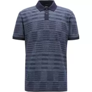 Boss Parlay Short Sleeve Polo Shirt Mens - Blue