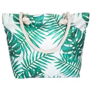 Glittered Foliage Tote Bag