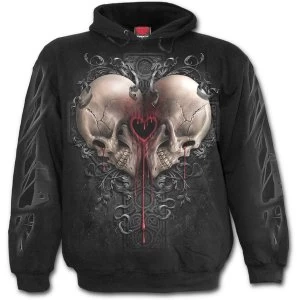 Dark Love Mens X-Large Hoodie - Black