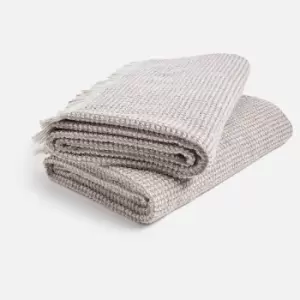 in home Recycled and Organic Cotton Bath and Beach Towel - Set of 2 - 70 x 140 - Grey