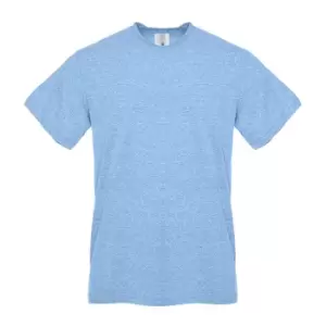 Next Level Unisex Adult Snow Sueded T-Shirt (XL) (Blue Heather)