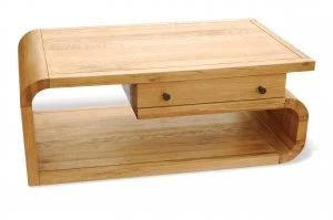 Linea Oak Lounge Coffee Table White