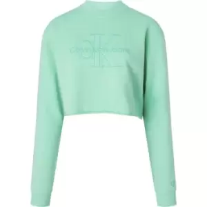 Calvin Klein Jeans Embroidered Monologo Sweatshirt - Green