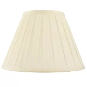 22" Tapered Drum Lamp Shade Cream Box Pleated Fabric Cover Classic & Elegant