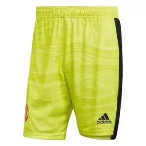 adidas Manchester United 21/22 Home Goalkeeper Shorts Uni - Yellow