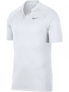 Mens Nike Dry Momentum Blade Polo White