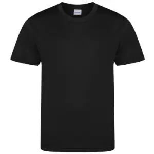 AWDis Childrens/Kids Cool Smooth T-Shirt (3/4 Years) (Jet Black)