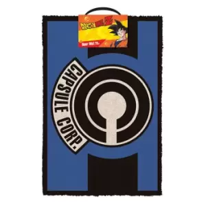 Dragon Ball Z Capsule Corp Door Mat (One Size) (Blue/Black)