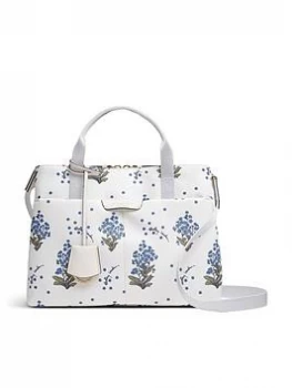 Radley Maple Cross Forget Me Not Medium Zip Top Multiway Tote Bag - Chalk