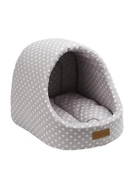 Happy Pet Little Rascals Pet Den Grey Spot 1) Fabric: First Class Upholstery 2) Inner pa