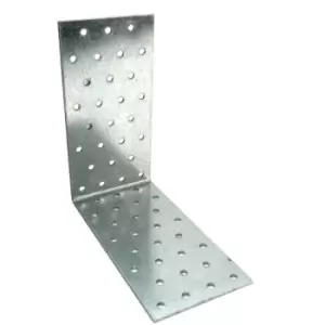 Moderix - Heavy Duty Zinc Plated Reinforced Corner Angle Bracket - Size 160x160x80x2mm - Pack of 50