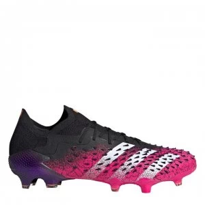 adidas Predator Freak .1 Low FG Football Boots - Black/ShockPink