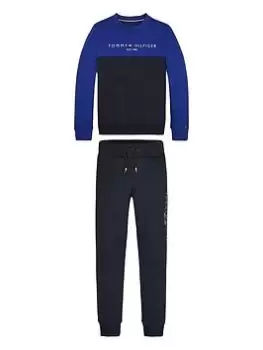 Tommy Hilfiger Boys Essential Colorblock Set - Navy, Size Age: 8 Years