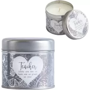 Said with Sentiment 7362 Teacher Candle in Tin