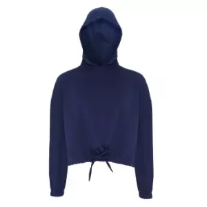 TriDri Womens/Ladies Cropped Oversize Hoodie (2XL) (Navy)