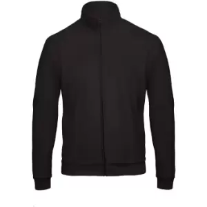 B&C Adults Unisex ID.206 50/50 Full Zip Sweat Jacket (XL) (Black)