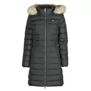 Tommy Jeans TJW ESSENTIAL HOODED DOWN COAT womens Jacket in Black. Sizes available:XS