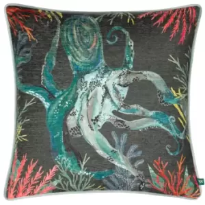 Abyss Octopus Cushion Lichen, Lichen / 43 x 43cm / Polyester Filled