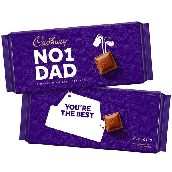 Cadbury Gifts Direct Dairy Milk No. 1 Dad Chocolate Bar (180g) DAD4257960