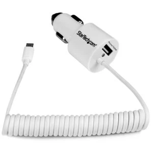 Startech Dualport Car Charger USB MicroUSB