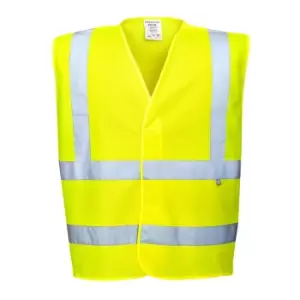 Biz Flame Hi Vis FR Treated Flame Retardant High Vis Vest Yellow L / XL