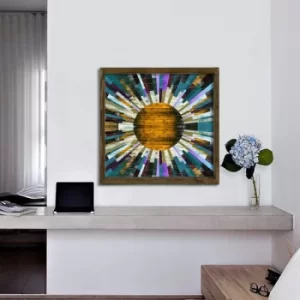 TAH064 Multicolor Decorative Framed MDF Painting