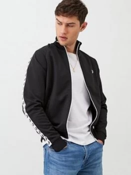 Fred Perry Taped Track Jacket - Black Size M Men