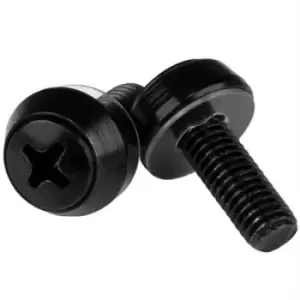 StarTech.com M6 x 12mm - Mounting Screws - 100 Pack Black