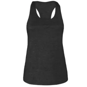 Bella + Canvas Womens/Ladies Racerback Tank Top (M) (Dark Grey Heather)