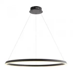 Integrated LED Pendant Light Matt Black, White Silicone