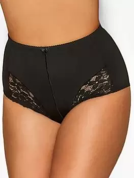 Yours Light Control Lace Shaper Brief - Black, Size 26-28, Women