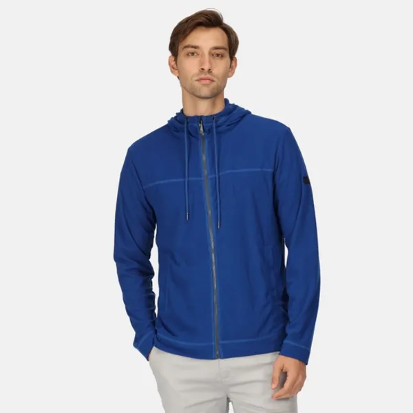 Regatta Mens Shorebay Full Zip Hooded Fleece Jacket S - Chest 37-38' (94-96.5cm) Royal Blue RMA531-520-S